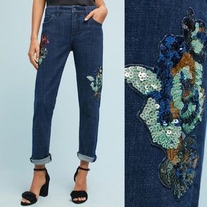 Anthropologie Pilcro Mid-Rise Slim Boyfriend Jeans